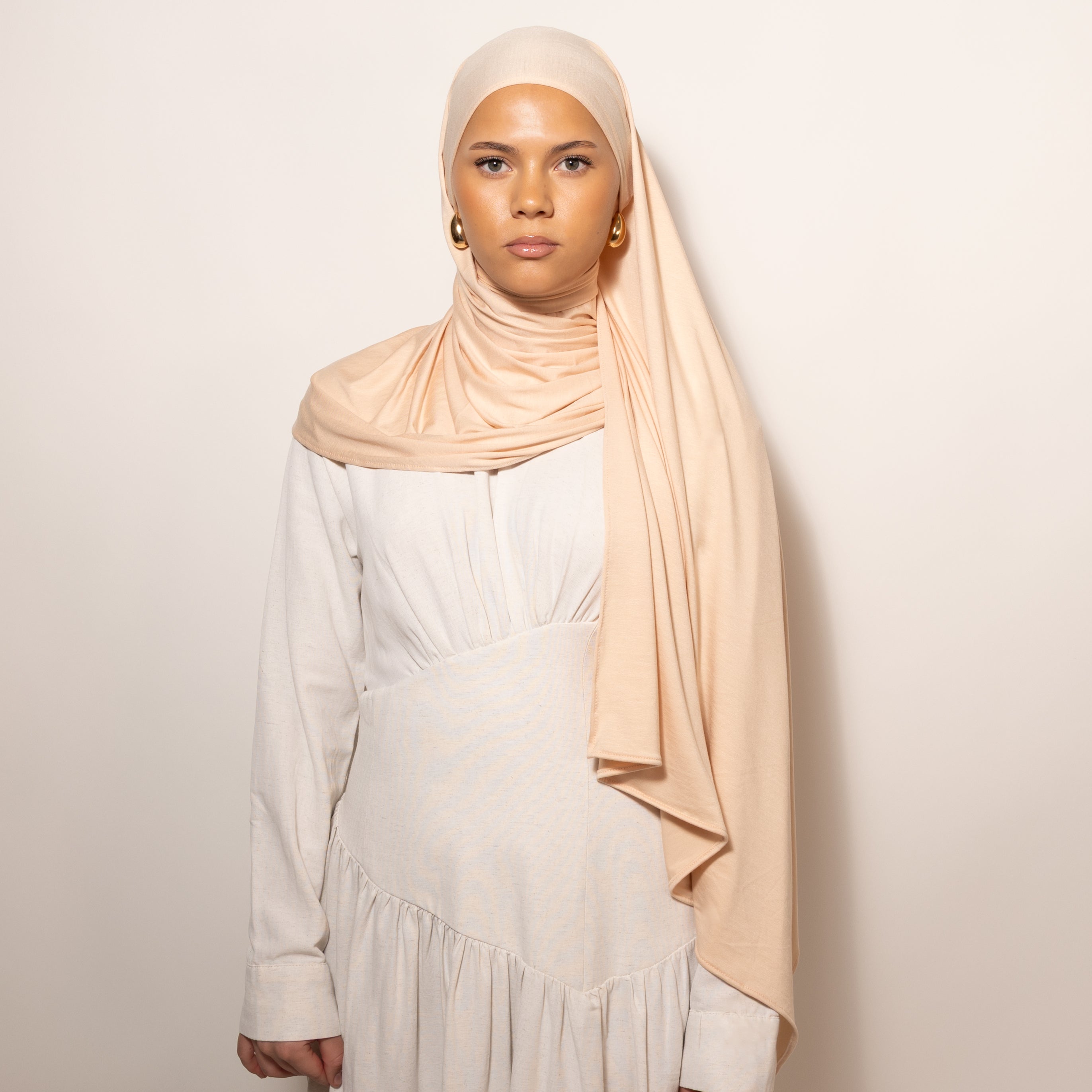 Bamboo Jersey - Peachy Sand